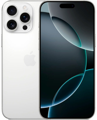 iPhone 16 Pro Max ESim Новый, распакованный white_titanium 256gb