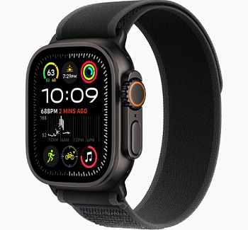 Apple Watch Ultra 2  Titanium Case with Blue Alpine Loop Band M One Size 